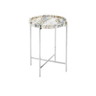 Currey and Company - 4000-0242 - Accent Table - Freya - Natural / Nickel