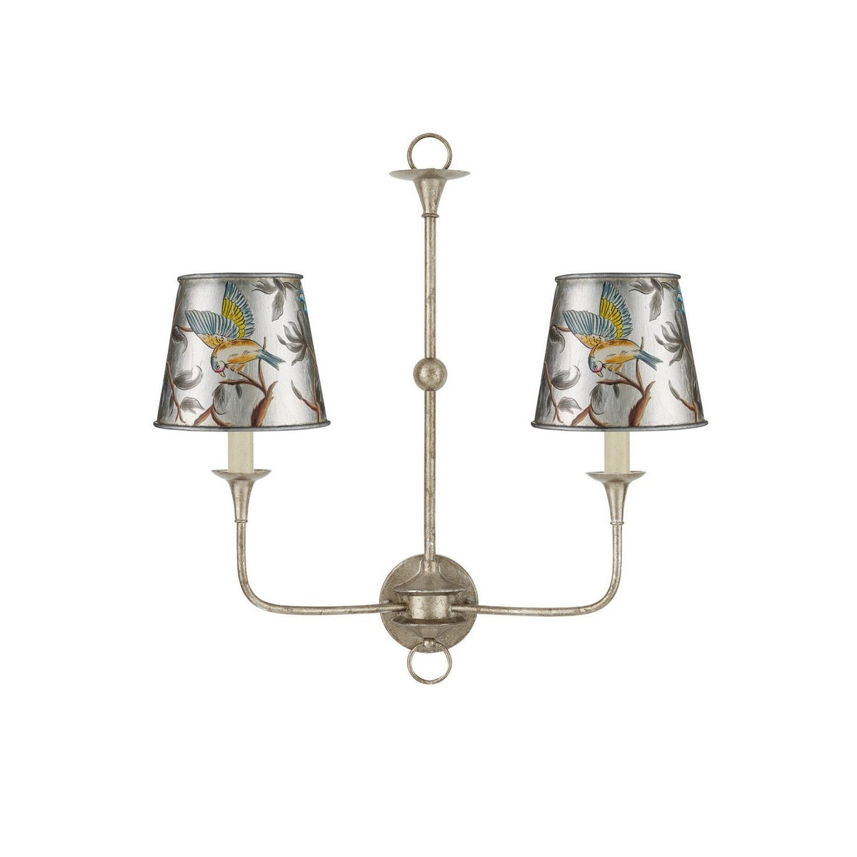 Currey and Company 0900-0068 Victoria Tapered Chandelier Shade in Silver