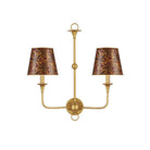 Currey and Company 0900-0070 Castagno Tapered Chandelier Shade in Gold/Red