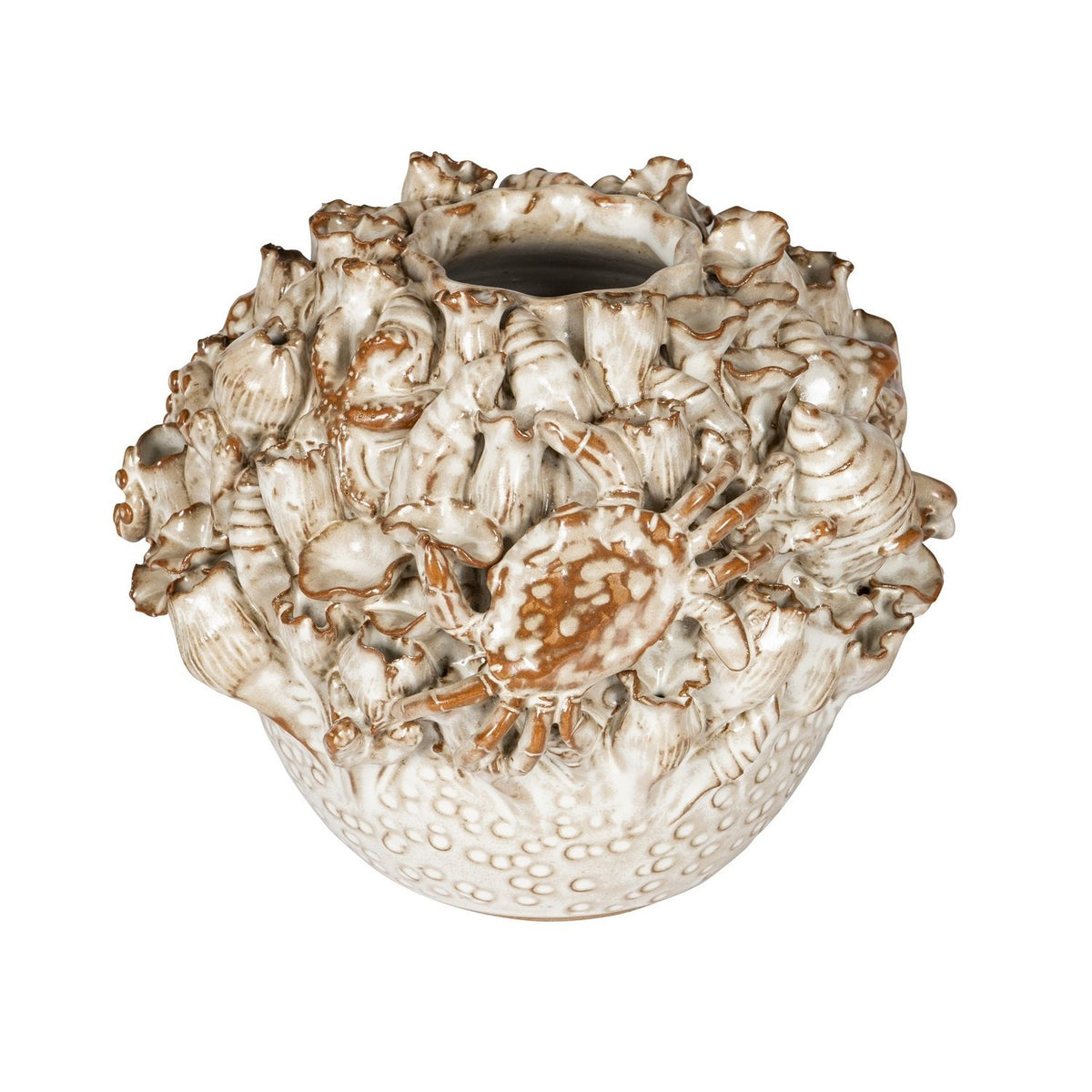 Currey and Company 1200-1053 Tidal Vase in Milky White