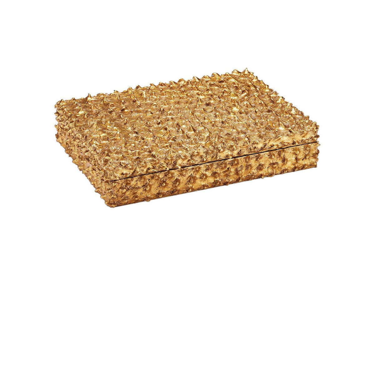 Currey and Company 1200-1055 Hazlitt Box in Gold Leaf