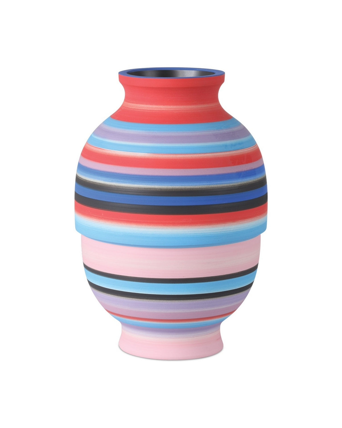 Currey and Company 1200-1096 Happy 80's Bright Vase in Blue/Pink/Red