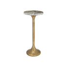 Currey and Company 4000-0250 Wilderness Drinks Table in Antique Brass/Natural