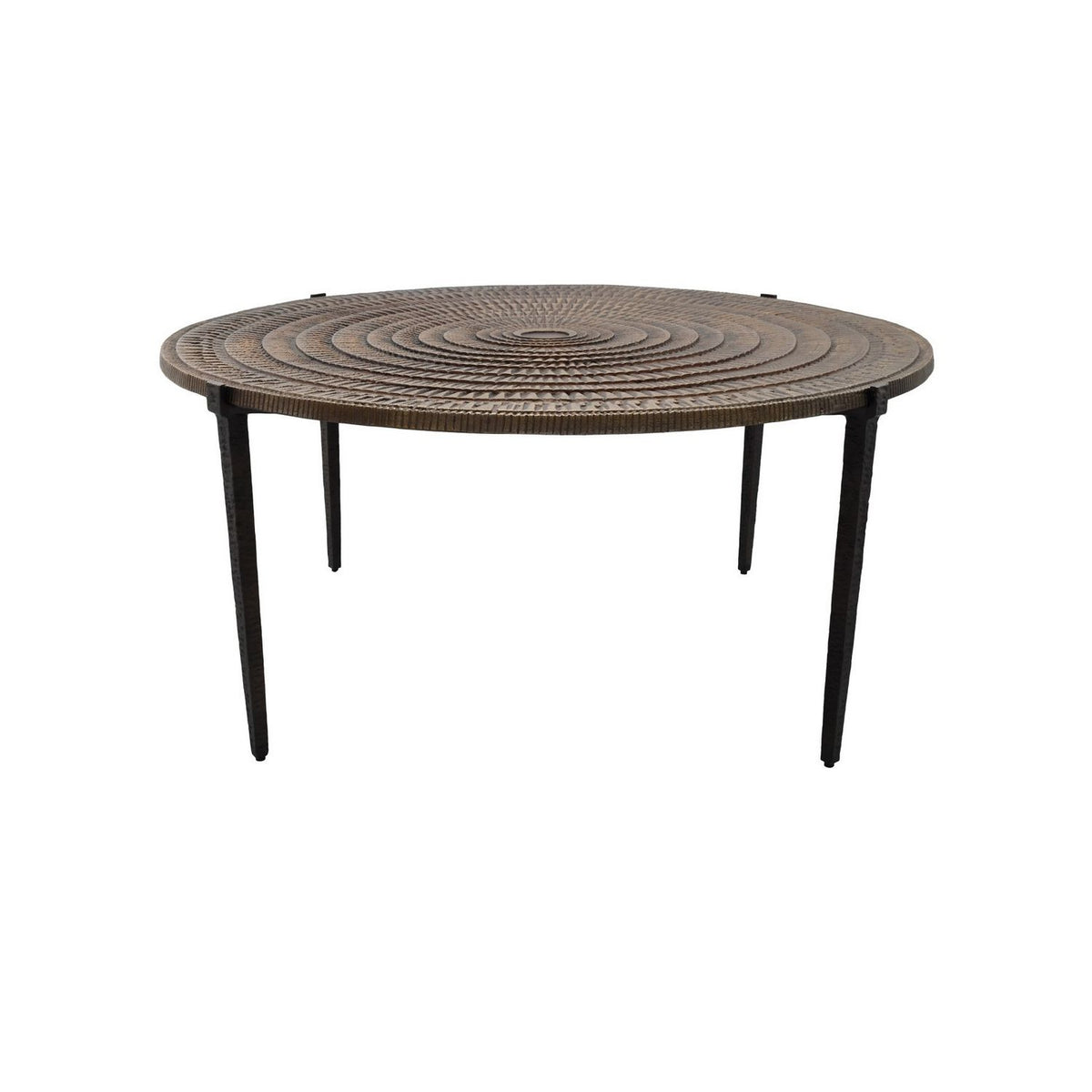 Currey and Company 4000-0257 Unity Cocktail Table in Antique Bronze/Dark Bronze