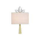 Currey and Company 5900-0061 Trillium Wall Sconce in Clear/Brass