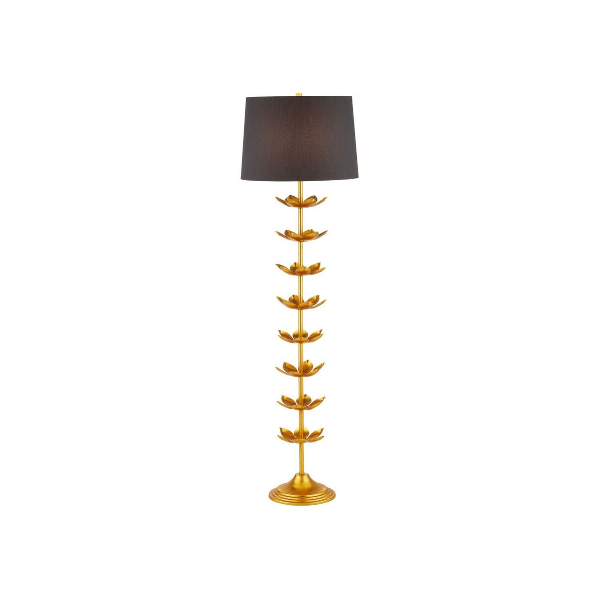 Currey and Company 8000-0177 Awakening Floor Lamp in Gold Leaf