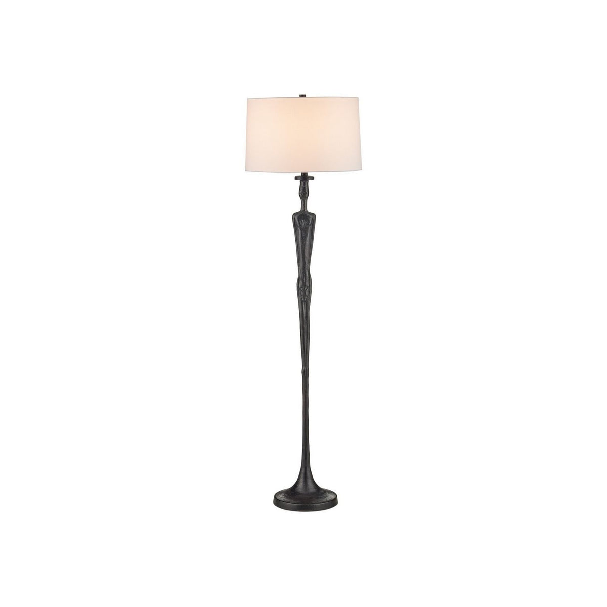 Currey and Company 8000-0180 Mirage Floor Lamp in Black