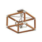 Currey and Company 9000-1284 Boyd Semi-Flush Mount in Natural/Polished Nickel