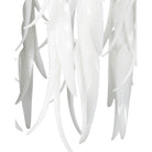 Currey and Company 9000-1334 Glen Arbor Pendant in White/Contemporary Silver Leaf/Contemporary Silver