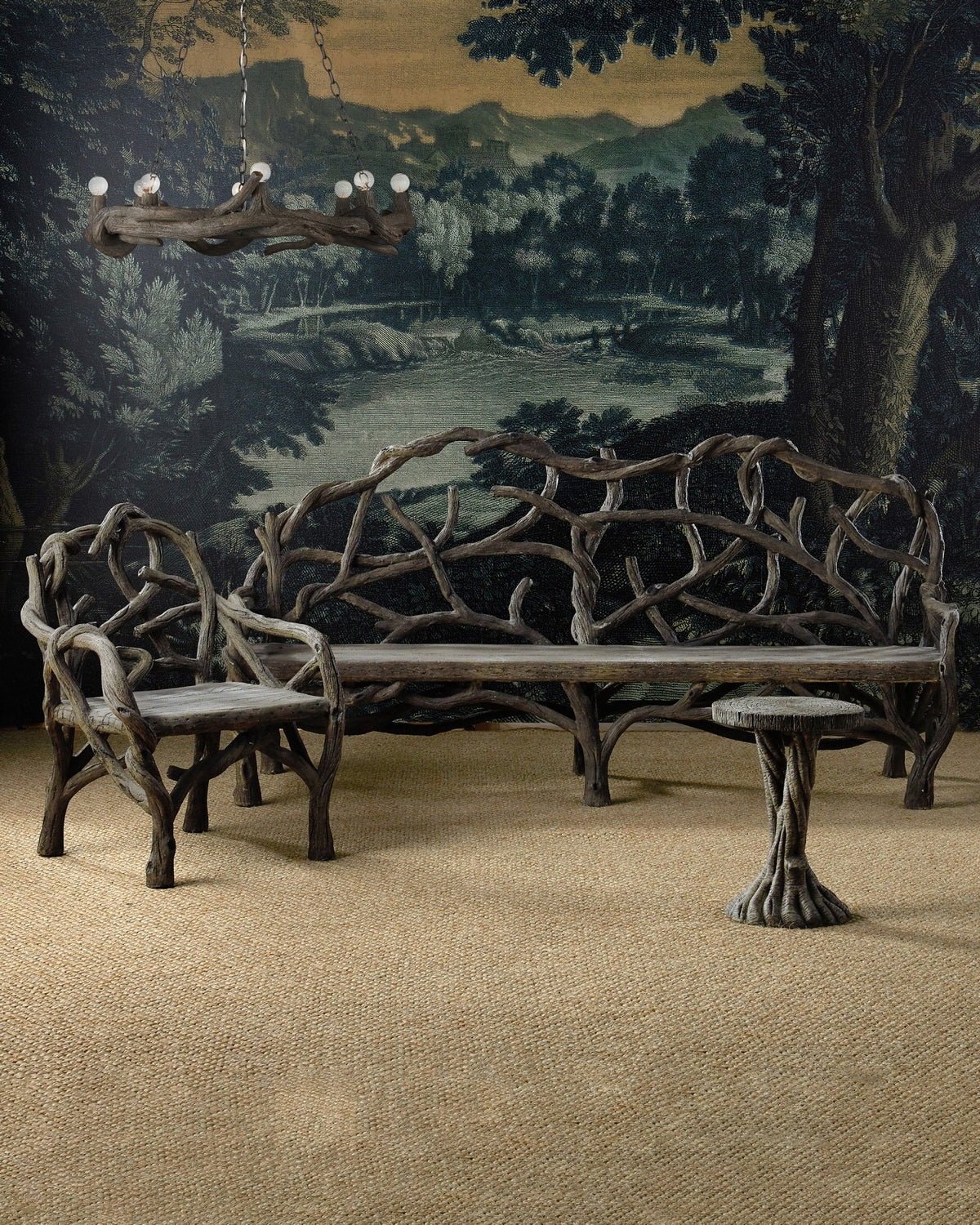 Currey and Company 9000-1336 Dunmore Chandelier in Charbon de Bois