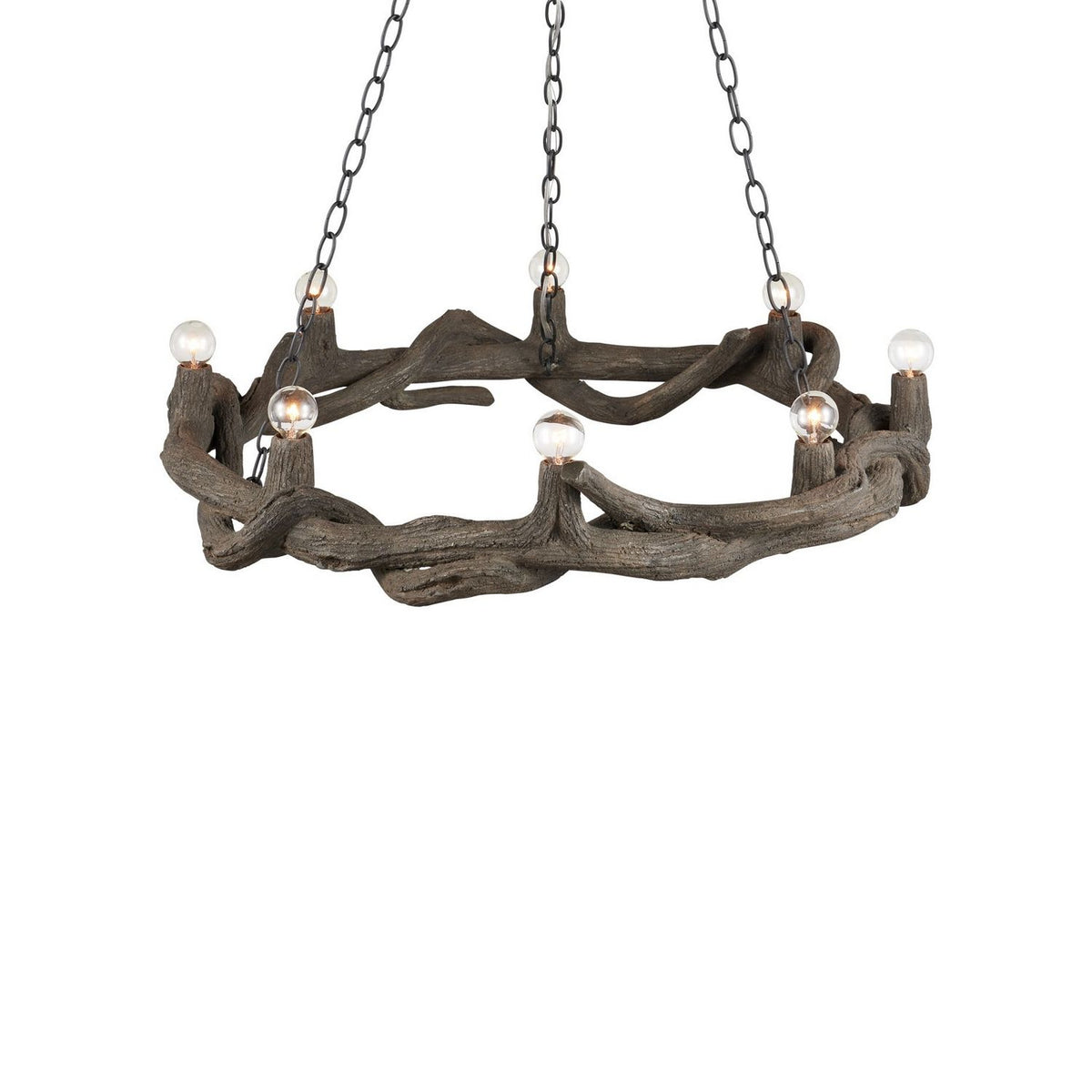 Currey and Company 9000-1336 Dunmore Chandelier in Charbon de Bois