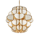 Currey and Company 9000-1339 Galatea Chandelier in Natural/Brass