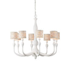 Currey and Company 9000-1340 Ludwig Chandelier in Gesso White