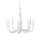 Currey and Company 9000-1340 Ludwig Chandelier in Gesso White
