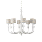 Currey and Company 9000-1340 Ludwig Chandelier in Gesso White