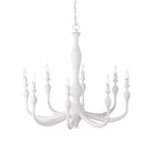 Currey and Company 9000-1340 Ludwig Chandelier in Gesso White