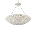 Currey and Company 9000-1341 Virtu Chandelier in Natural/Pearlized White
