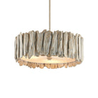 Currey and Company 9000-1342 Driftwood Semi-Flush Mount in Whitewash/White