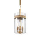 Currey and Company 9000-1348 Sudeley Pendant in Clear/Satin Brass