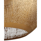 Currey and Company 9000-1363 Buckram Orb Pendant in Antique Brass