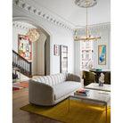 Currey and Company 9000-1369 Marcelo Chandelier in Natural/Antique Brass/White