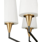 Currey and Company 9000-1371 Hennin Chandelier in Polished Antique Brass/Oil Rubbed Bronze