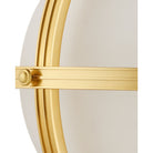 Currey and Company 9000-1373 Astral Pendant in White/Brass