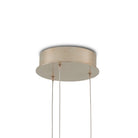 Currey and Company 9000-1380 Cannula 3-Light Round Multi-Drop Pendant in Vintage Brass/White/Silver