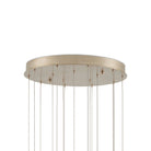 Currey and Company 9000-1398 Polpo Round Multi-Drop Pendant in Green/Silver
