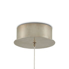 Currey and Company 9000-1403 Polpo Round Multi-Drop Pendant in White/Silver