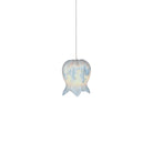 Currey and Company 9000-1411 Polpo Round Multi-Drop Pendant in Blue/Silver