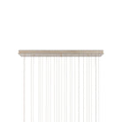 Currey and Company 9000-1423 Polpo Linear Multi-Drop Pendant in Blue/Green/White/Silver