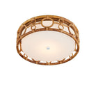 Currey and Company 9999-0081 Tegal Flush Mount in Natural/Khaki/White