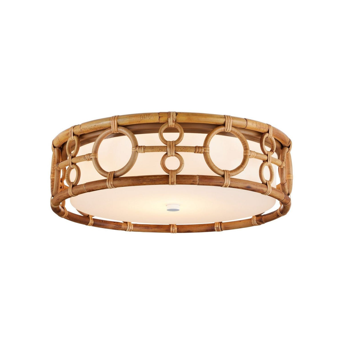 Currey and Company 9999-0081 Tegal Flush Mount in Natural/Khaki/White
