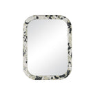 Currey and Company 1000-0185 Wolcott Mirror in White/Black/Green
