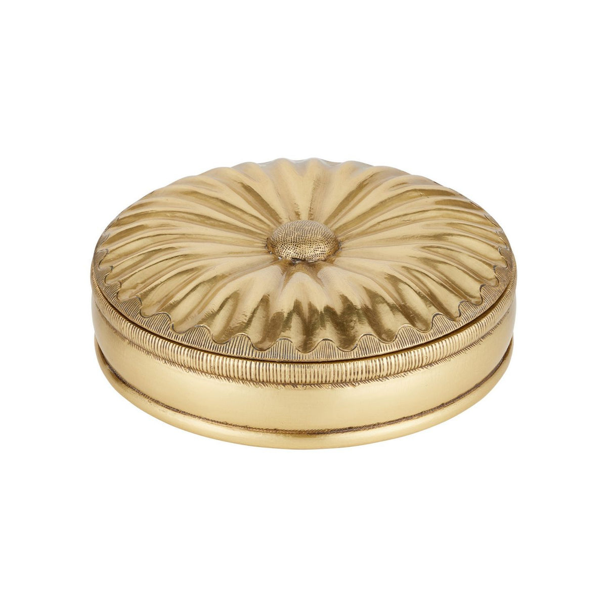 Currey and Company 1200-1120 Pulsante Box in Brass