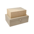 Currey and Company 1200-1143 Evren Box Set of 2 in Gray/Natural