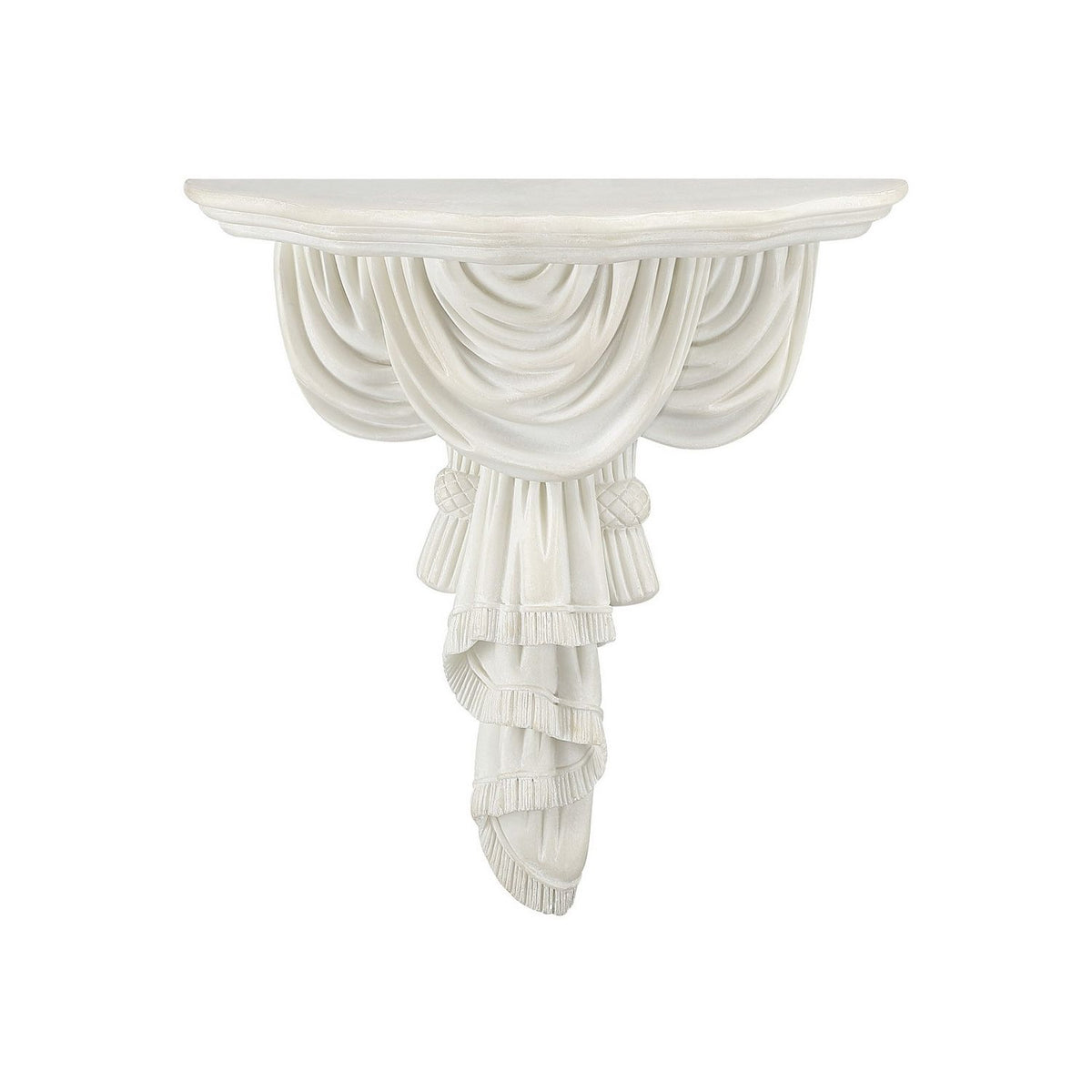 Currey and Company 1200-1154 Chiton Wall Shelf in Antique Off-White