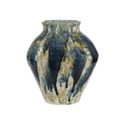 Currey and Company 1200-1169 Macchiato Vessel in Blue/Green/Off-White