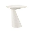 Currey and Company 2000-0055 Pendurado Terrazzo C Table in Ivory Terrazzo