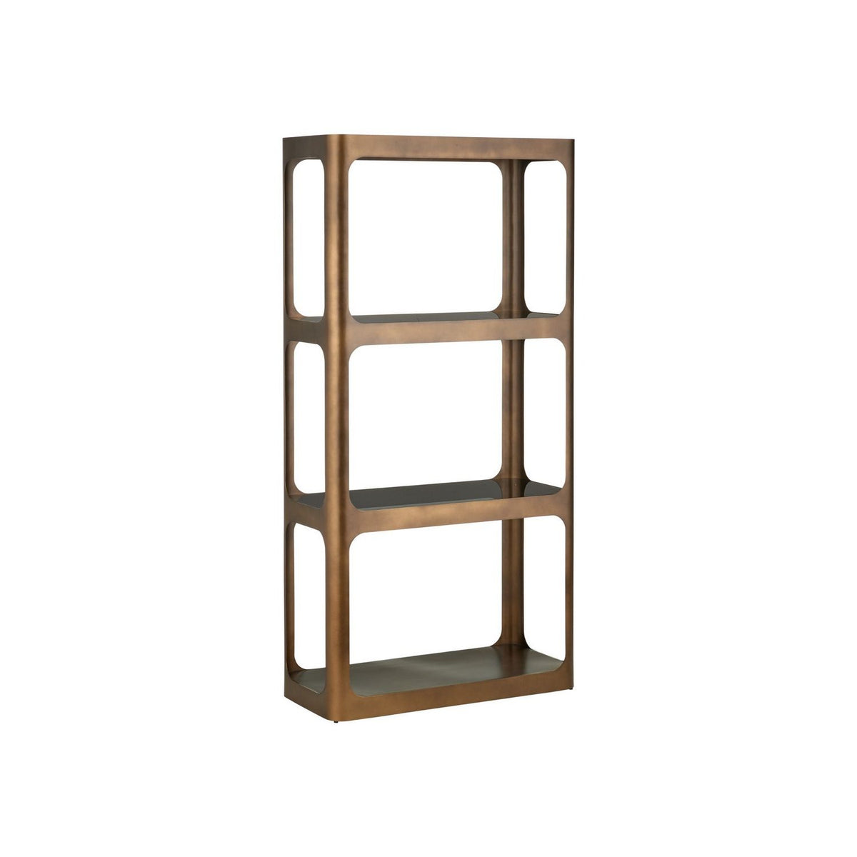 Currey and Company 4000-0261 Scaffale Etagere in Smoke Gold/Smoke