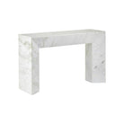 Currey and Company 4000-0278 Fireside Console Table in Natural White/Green