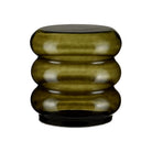 Currey and Company 4000-0280 Sophus Accent Table in Clear Dark Green