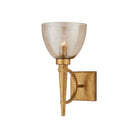 Currey and Company 5000-0309 Glistero Wall Sconce in Copper Gold Luster/Mustard Gold