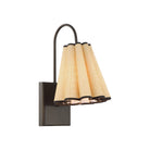 Currey and Company 5000-0314 Blithe Wall Sconce in Natural/Dark Bronze