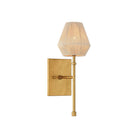 Currey and Company 5000-0316 Francie Wall Sconce in Antique Gold Leaf/Natural