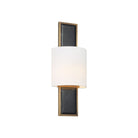 Currey and Company 5900-0062 Lowesdale Wall Sconce in Black/Brass