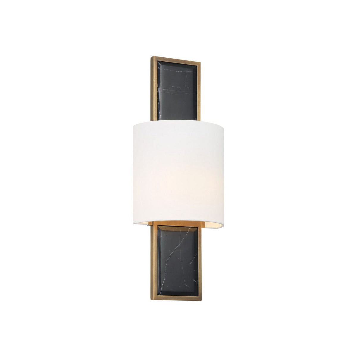 Currey and Company 5900-0062 Lowesdale Wall Sconce in Black/Brass