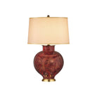 Currey and Company 6000-1106 Lutz Table Lamp in Dark Red/Gold