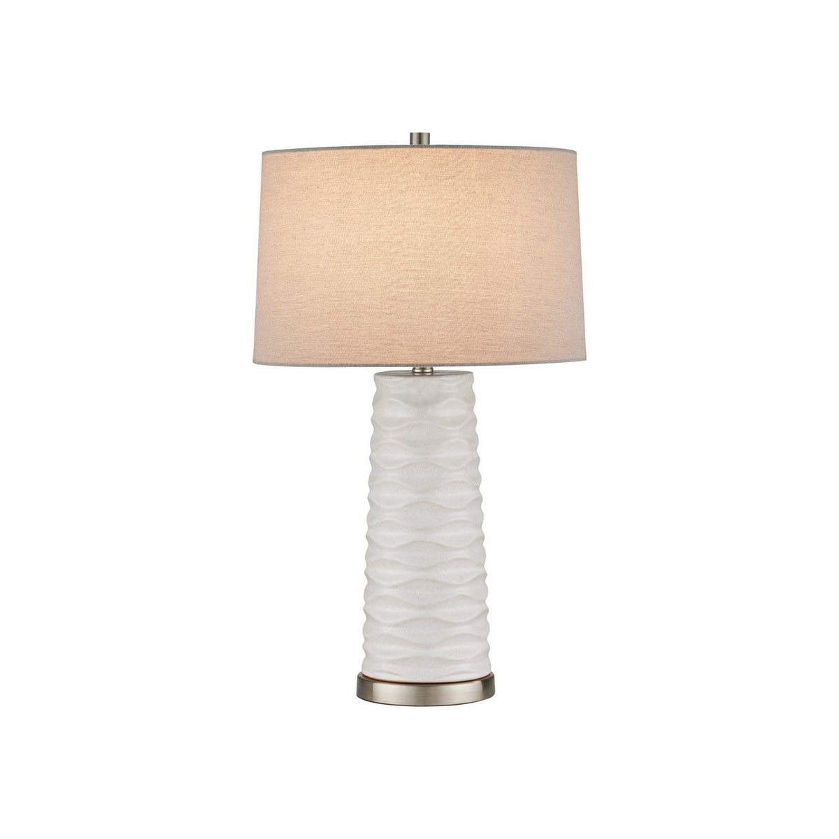 Currey and Company 6000-1126 Canova Table Lamp in White